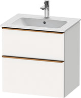 DURAVIT D-Neo Waschtischunterbau 610 mm Eiche Schwarz mit Bronze Griff – wandhängend
