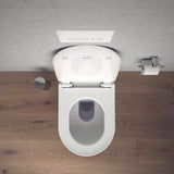 Duravit Soleil by Starck WC-Sitz Weiß Duroplast mit Edelstahl-Scharnier, abnehmbar