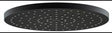 DURAVIT Kopfbrause MinusFlow D250, Rund, Rain Schwarz Matt – 1 Strahl, Antikalk, 250 mm