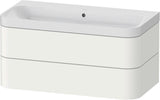 DURAVIT Happy D.2 c-shaped Waschtischset 975 mm wandhängend mit Tip-on und Soft-Close