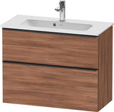 DURAVIT D-Neo Waschtischunterbau 810 mm Eiche Schwarz Bronze, wandhängend, 1 Auszug
