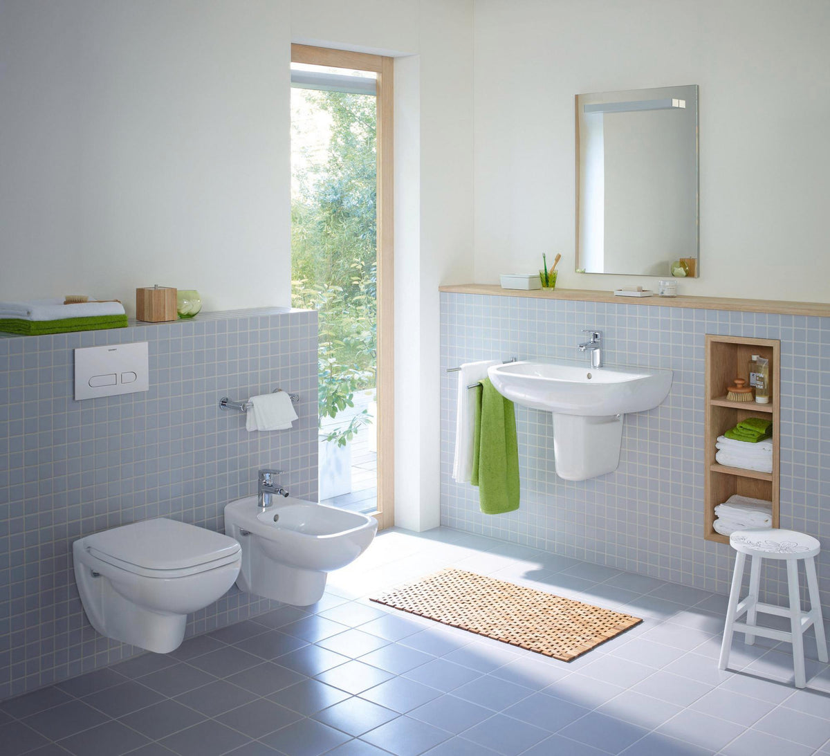 Duravit DuraSystem A1 Betätigungsplatte mechanisch für WC – Dual Flush, weiß, flächenbündig