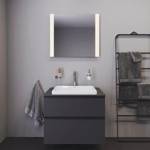 DURAVIT D-Neo Einbauwaschtisch 600 mm Weiß mit WonderGliss – ohne Überlauf & Hahnloch
