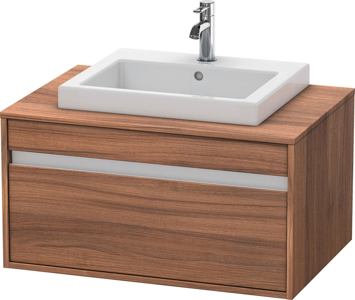 Duravit Ketho Waschtischunterbau 800 mm wandhängend, 1 Auszug, weiß matt – für Einbauwaschtisch