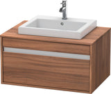 Duravit Ketho Waschtischunterbau 800 mm wandhängend, 1 Auszug, weiß matt – für Einbauwaschtisch
