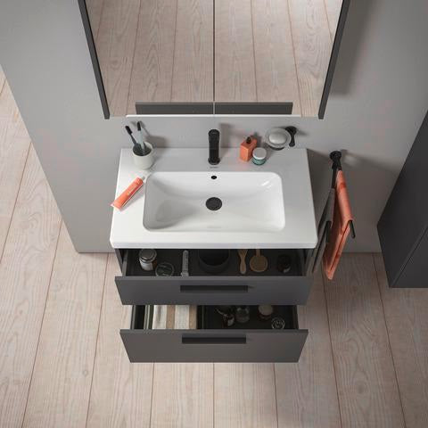 DURAVIT D-Code 2.0 Waschtischunterbau 784 mm Eiche Marmor mit Soft-Close