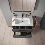 DURAVIT D-Code Spiegelschrank 800 mm mit LED-Beleuchtung, 2 Türen, Eiche Marmor