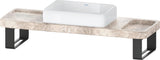 DURAVIT Qatego Aufsatzbecken mit Konsole 1400 mm Weiß Hochglanz HygieneGlaze