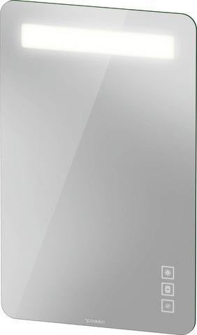 DURAVIT Luv Wandspiegel 500x800 mm mit LED-Beleuchtung, Spiegelheizung und berührungsloser Bedienung