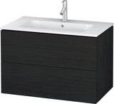 Duravit L-Cube Waschtischunterbau 820 mm taupe matt mit 2 Schubkästen und Tip-On-Technik
