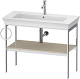 DURAVIT White Tulip Metallkonsole 984 mm Taupe Hochglanz von Philippe Starck