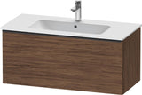 Duravit D-Neo Waschtischunterbau 1010 mm, 1 Auszug, Weiß Matt, Griff Bronze Gebürstet, Wandhängend
