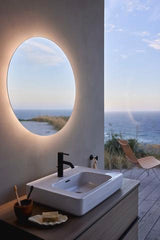 DURAVIT Licht & Spiegel Wandspiegel 700 mm rund mit Sensorschalter und LED-Beleuchtung