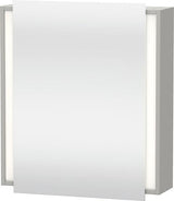 Duravit Ketho Spiegelschrank 650 mm, Türanschlag rechts, weiß matt, LED-Beleuchtung, Sensorschalter