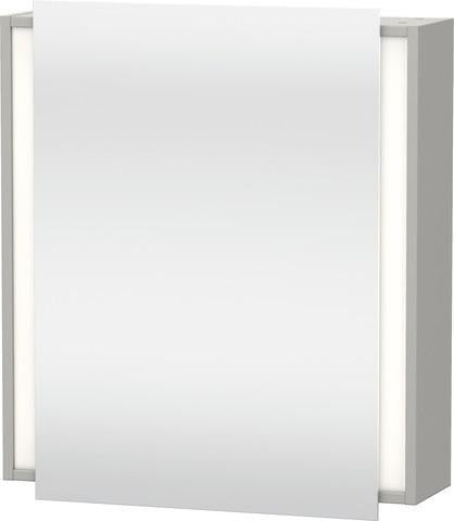 Duravit Ketho Spiegelschrank 650 mm, Türanschlag rechts, weiß matt, LED-Beleuchtung, Sensorschalter
