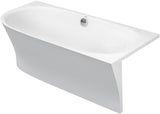 DURAVIT Cape Cod Badewanne 1900x900 mm Eckwanne rechts Weiß Matt mit Fußgestell & Verkleidung