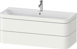 Duravit Happy D.2 c-bonded Waschtischset 1175 mm wandhängend mit 2 Schubkästen und Tip-on Technik