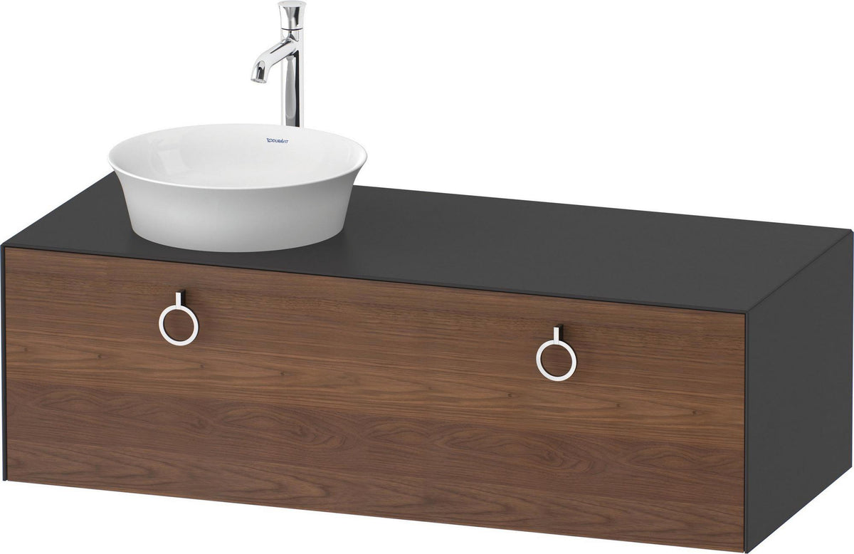 DURAVIT White Tulip Waschtischunterbau 1300 mm wandhängend mit Auszug und LED-Innenbeleuchtung von Philippe Starck