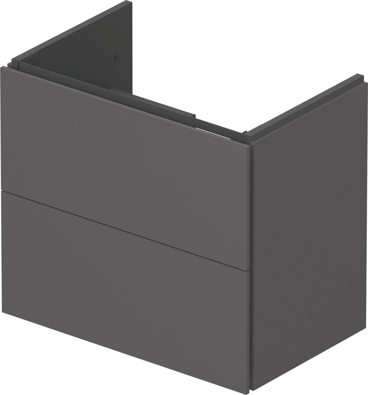 Duravit L-Cube Waschtischunterbau 620 mm Weiß Matt mit 2 Schubkästen und Tip-On Technik