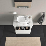 DURAVIT Luv Waschtischunterbau bodenstehend 638 mm weiß seidenmatt mit 1 Auszug