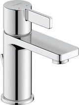 Duravit D-Neo Einhebel-Waschtischmischer mit Zugstange, Chrom – 94 mm Ausladung