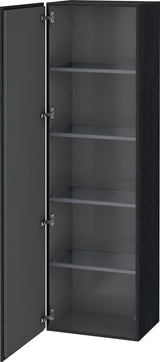 Duravit Hochschrank L-Cube 363x500x1760mm 1 Tür, Anschlag links, Eiche Schwarz