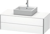 Duravit XSquare Waschtischunterbau 1200 mm mit 2 Schubkästen in Steingrau Matt