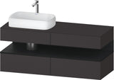 DURAVIT Qatego Studio F. A. Porsche Konsolenwaschtischunterbau 1400 mm Weiß Matt mit LED-Nischenbeleuchtung