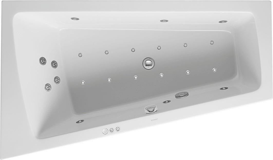 DURAVIT Paiova Whirlwanne 1700x1000mm weiß Einbauversion Air-System links