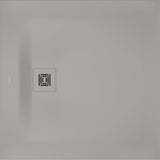 DURAVIT Sustano Duschwanne 800x800x30 mm Mineralguss hellgrau matt – bodenbündig & halbeinbau