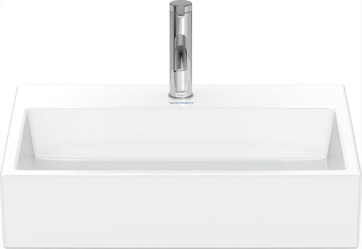 Duravit Vero Air Aufsatzbecken 600 mm, ohne Überlauf, mit Hahnlochbank, geschliffen, weiß