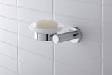 Duravit D-Code Seifenschale Pos Rechts Chrom – 120 x 137 x 53 mm, Eckmontage