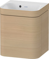DURAVIT Happy D.2 c-bonded Waschtischset 400x360x480 mm mit 1 Tür links, Taupe seidenmatt