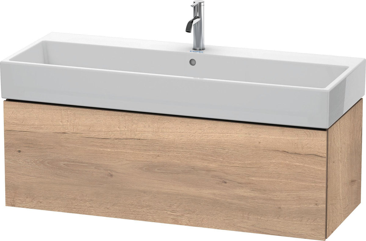 DURAVIT L-Cube Waschtischunterbau 1184 mm, 1 Auszug, Weiß Matt, Tip-On