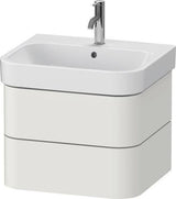 Duravit Waschtischunterbau Happy D.2 Plus 575 mm in Taupe Supermatt mit Tip-On-Technik