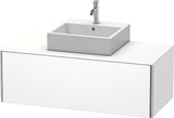 Duravit XSquare Waschtischunterbau 1200 mm wandhängend – Sand-matt mit Konsole