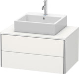 DURAVIT XSquare Waschtischunterbau 800 mm wandhängend, 2 Schubkästen, weiß seidenmatt