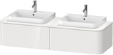 Duravit Konsolenunterschrank Happy D.2 Plus 1600 mm taupe supermatt mit Tip-On-Technik