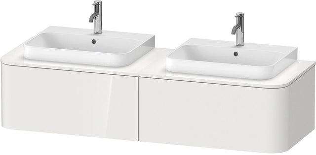 Duravit Konsolenunterschrank Happy D.2 Plus 1600 mm taupe supermatt mit Tip-On-Technik