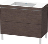 DURAVIT L-Cube c-bonded Waschtischset 1000 mm Mediterrane Eiche mit 2 Auszügen