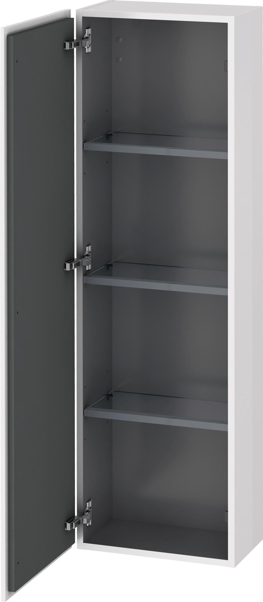 Duravit Halbhochschrank L-Cube 243x400x1320mm 1 Tür links, Amerikanisch Nussbaum
