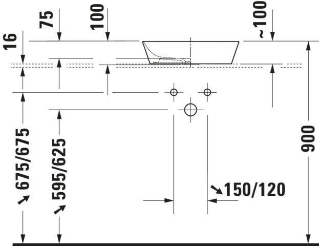 DURAVIT Aufsatzbecken Cape Cod 430 mm Weiß von Philippe Starck – ohne Überlauf, ohne Hahnloch