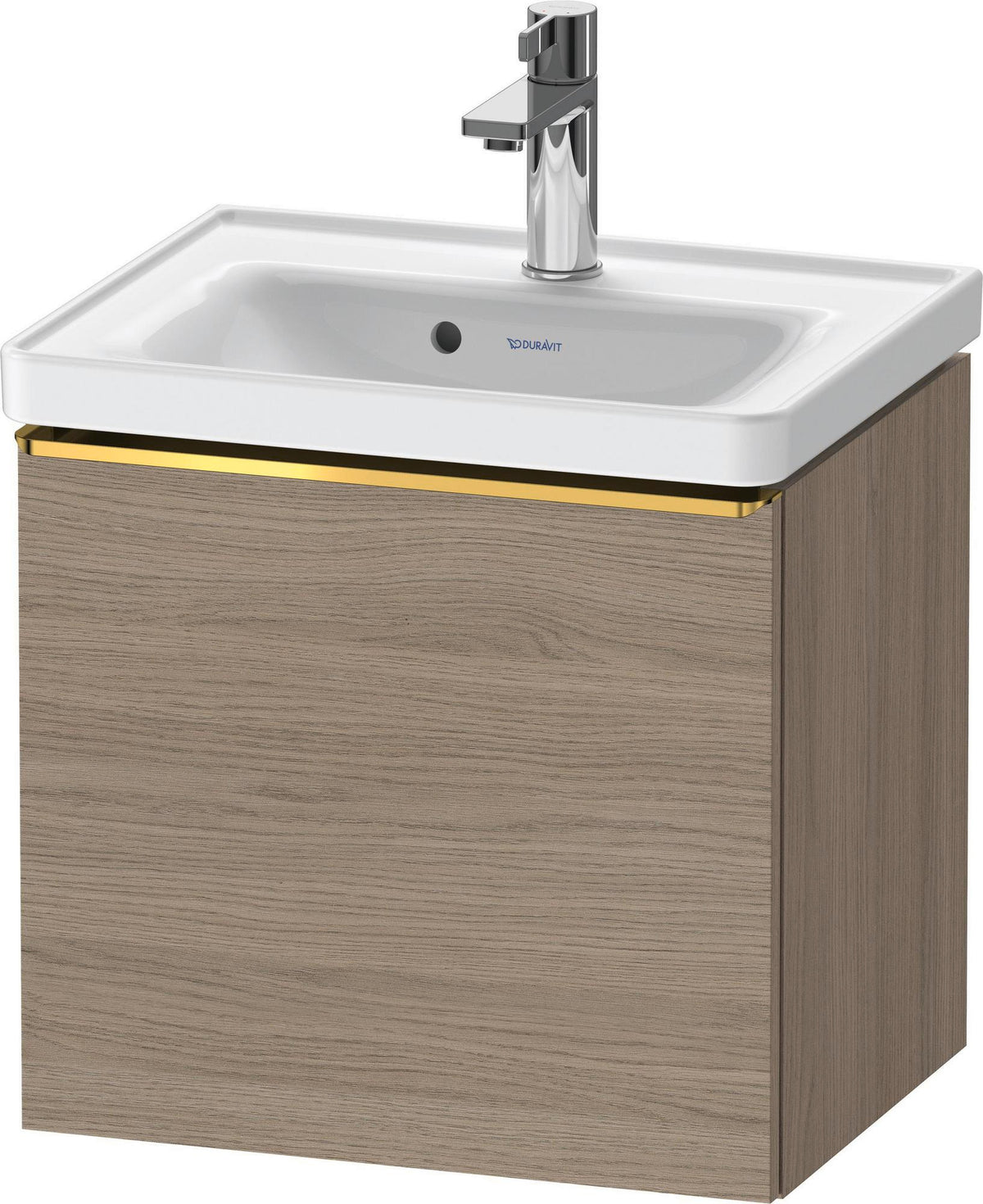 Duravit D-Neo Waschtischunterbau 484 mm Eiche Terra Matt mit 1 Auszug und Soft-Close