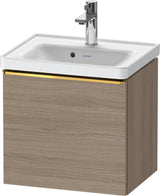Duravit D-Neo Waschtischunterbau 484 mm Eiche Terra Matt mit 1 Auszug und Soft-Close