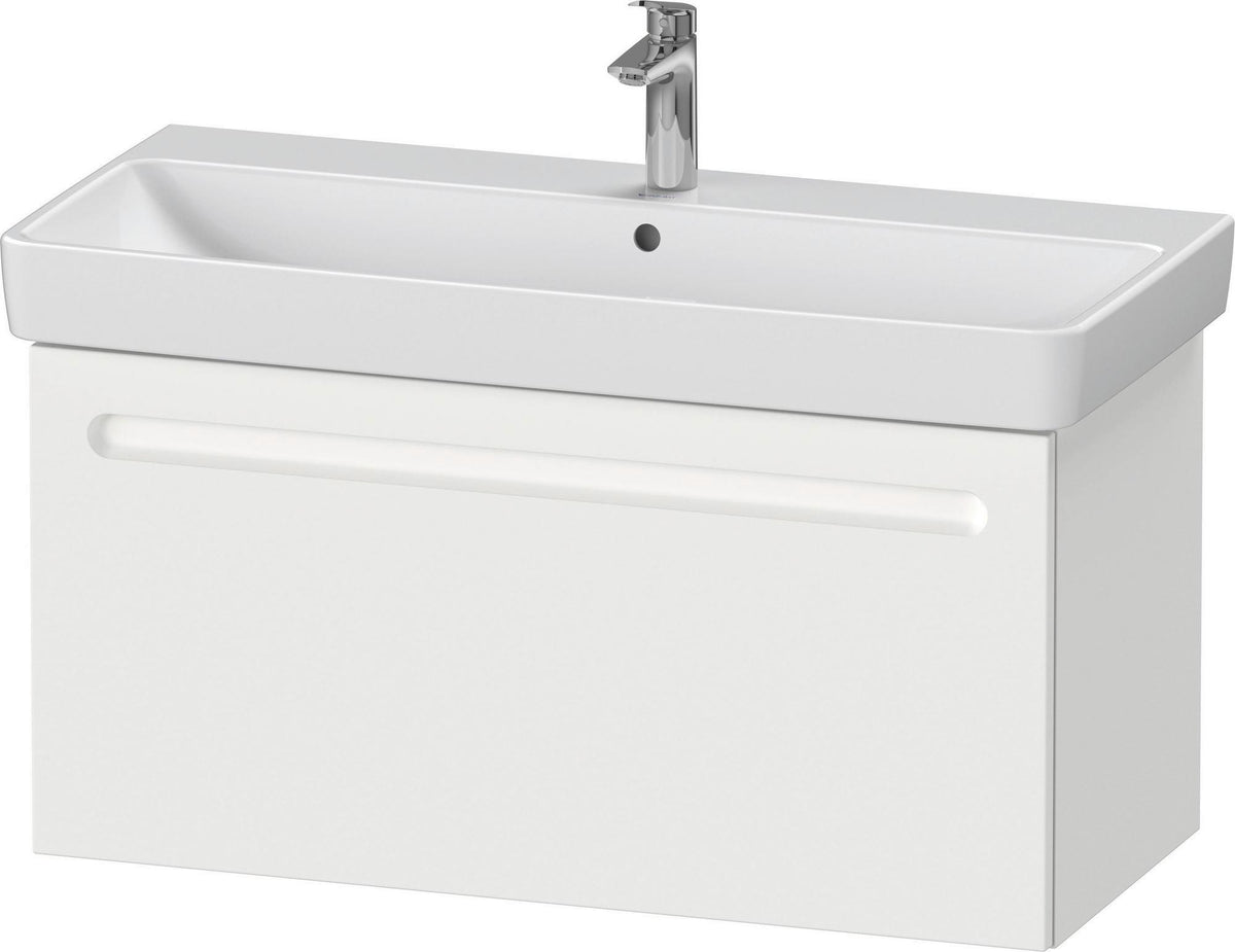 Duravit No.1 Waschtischunterbau 940 mm wandhängend graphit matt mit 1 Auszug und Soft-Close
