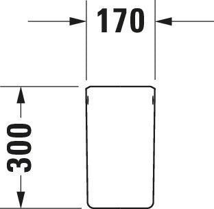 DURAVIT Halbsäule P3 Comforts für 233165, 233160, 233155, weiß