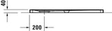 DURAVIT Tempano Duschwanne 900x750x40 mm Weiß mit Antislip – rechteckig, flacher Einbau