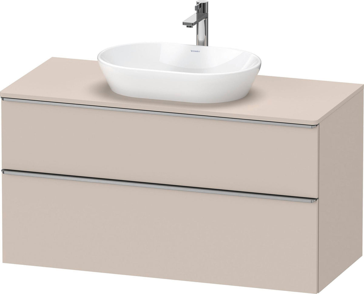 DURAVIT D-Neo Konsolenwaschtischunterbau 1200 mm Eiche Schwarz Matt mit Bronze Griff