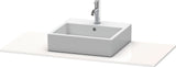Duravit XSquare Konsole 1200x550mm Eiche Schwarz mit Ausschnitt für Waschschüssel