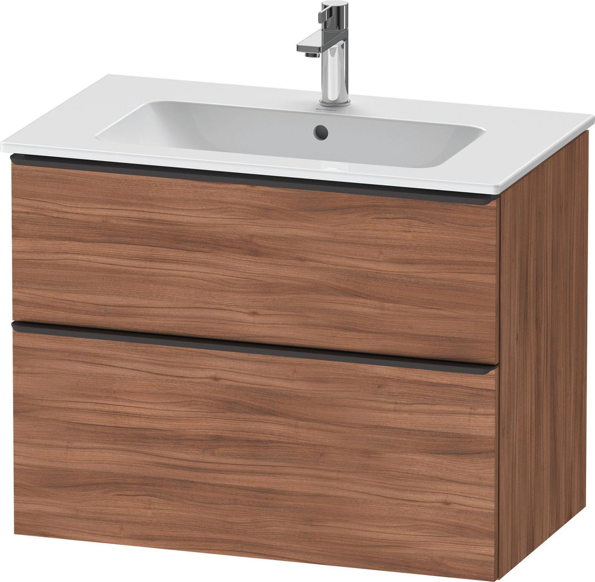 Duravit D-Neo Waschtischunterbau 810 mm betongrau matt mit Soft-Close-Auszug